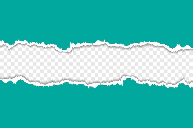 Torn paper with transparent background for text or design