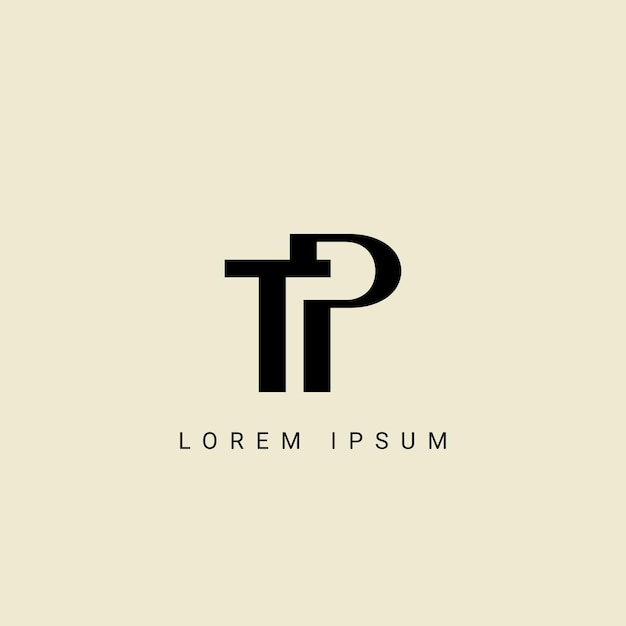 TP letter logo design TP polygon circle triangle hexagon flat and simple style with white color