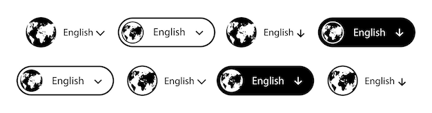 translate vector icon change language button isolated on white background vector illustration