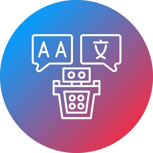 Translator icon vector image Can be used for Artificial Intelligence