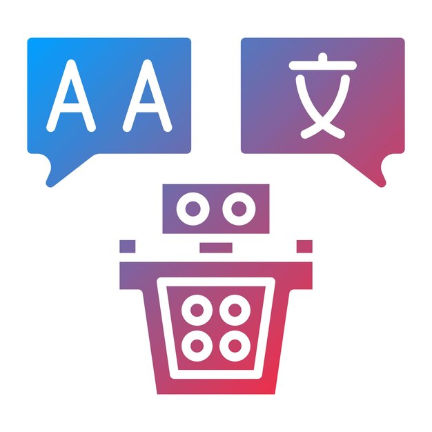 Translator icon vector image Can be used for Artificial Intelligence
