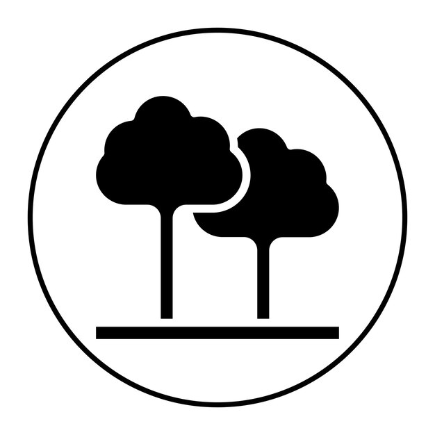 tree icon vector image can be used for world environment day