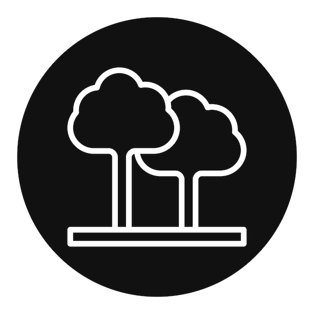 tree icon vector image can be used for world environment day