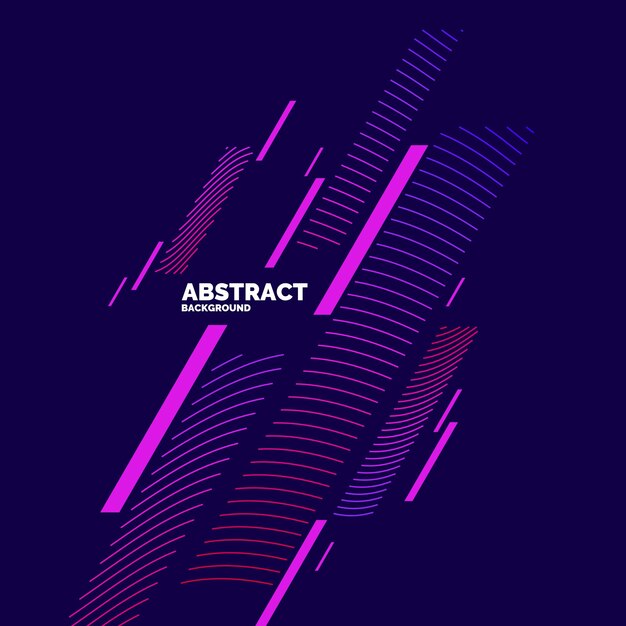 Trendy abstract background. Composition of amorphous forms and lines. Vector illustration