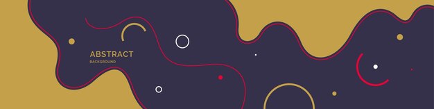 trendy abstract background composition of amorphous forms and lines