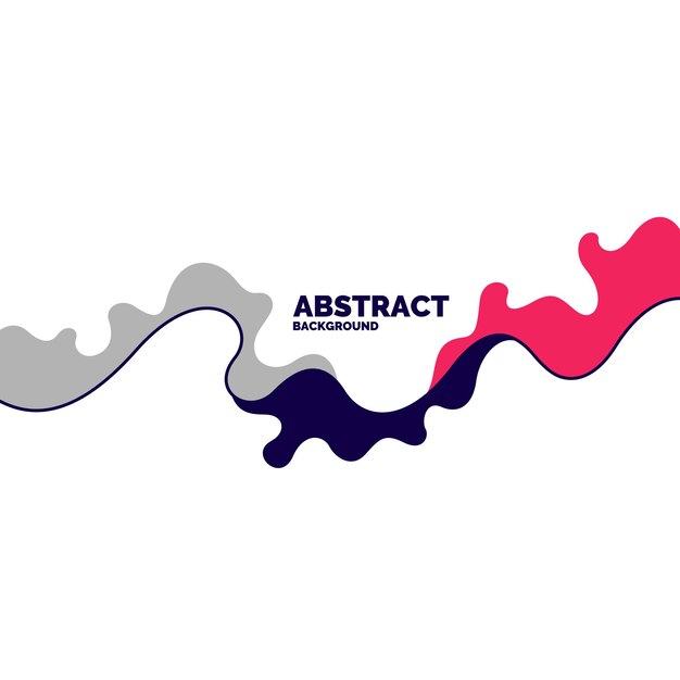 Trendy abstract background. Composition of amorphous forms. Vector illustration