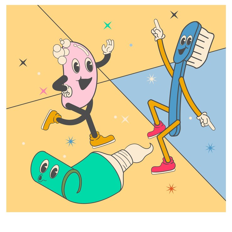 Vektor trendy cartoon