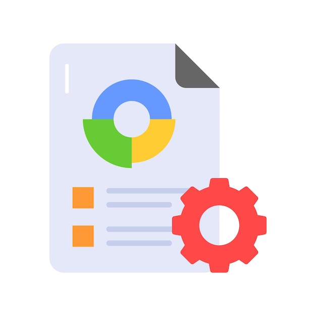 trendy icon of data management in editable style data analysis vector