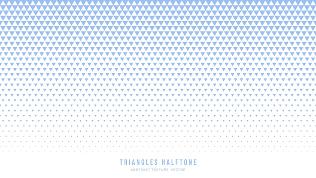 Triangle Halftone Geometric Pattern Vector Border White Blue Abstract Background