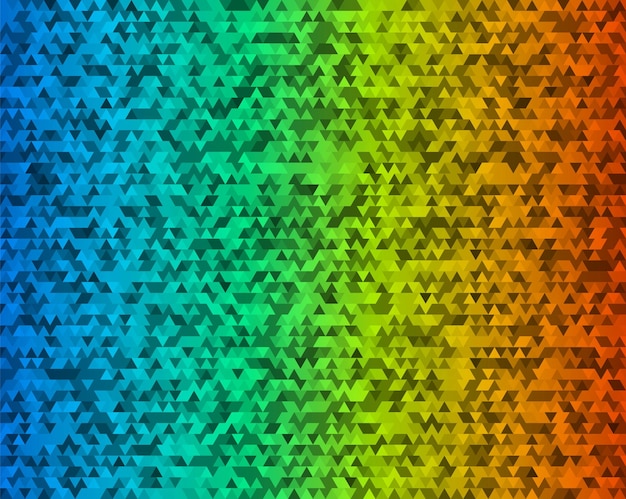 triangle mosaic effect rainbow gradient background design elements01