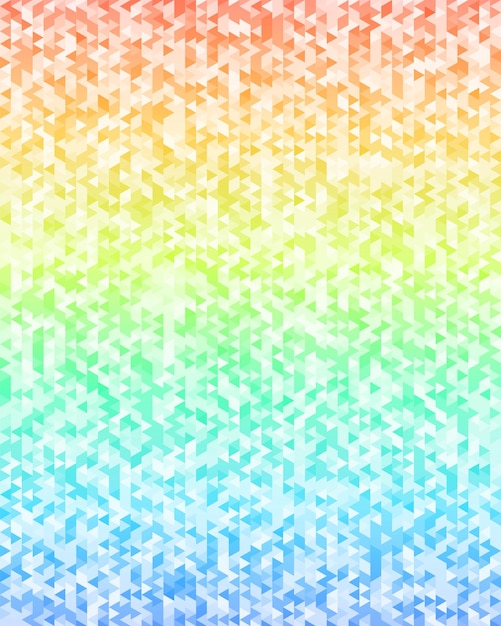 triangle mosaic effect rainbow gradient background design elements06