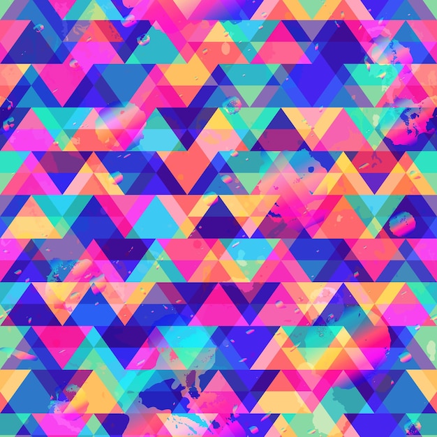 Triangle pattern with grunge effect