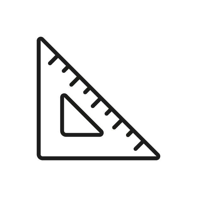 Triangle rule icon vector design templates simple and modern concept
