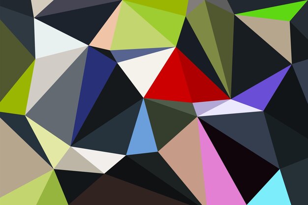 Triangles multicolor background color crystals Low polygonal mosaic creative origami shapes vect