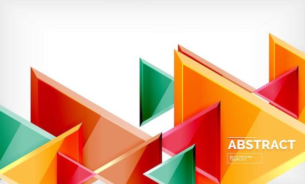 triangular low poly background design multicolored triangles