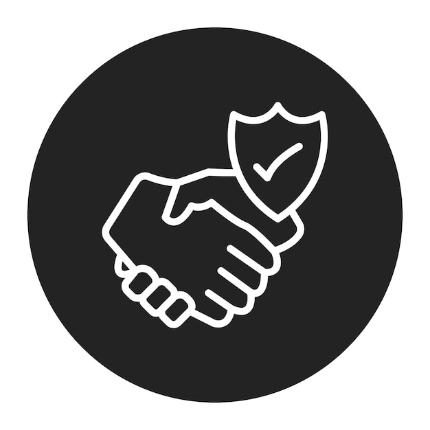 trust icon vector image can be used for organization