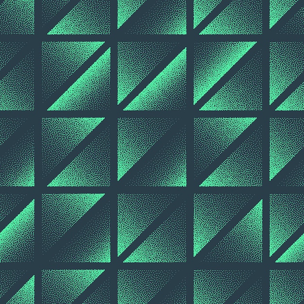 turquoise triangular grid seamless pattern trend vector abstract background