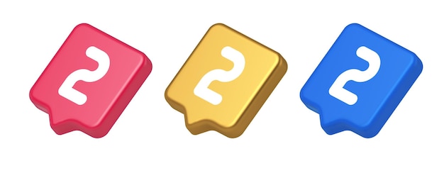 Two character button numeral cyberspace calculation service 3d realistic icon
