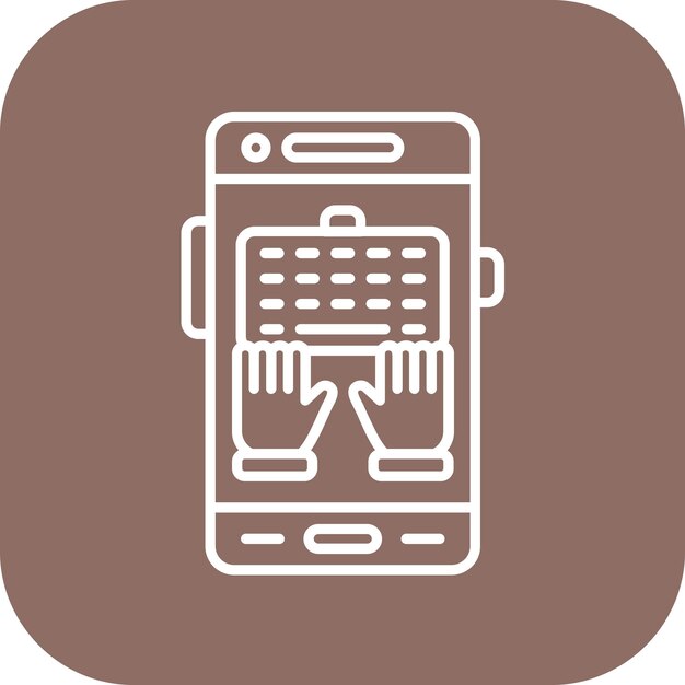 typing icon vector image can be used for mobile app development