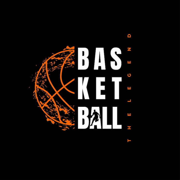 Vektor typografie pro trička s motivem basketbalové ligy – mistrovství severní ligy