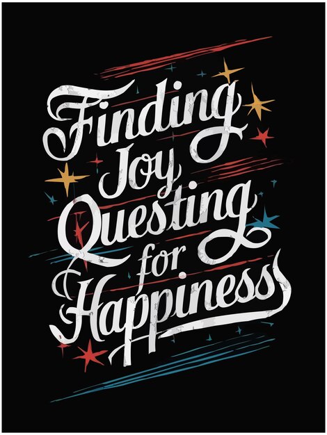 typography with a unique colorful vector design pattern