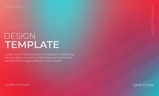 Unique Vector Grainy Texture Design with Red Cyan and Turquoise