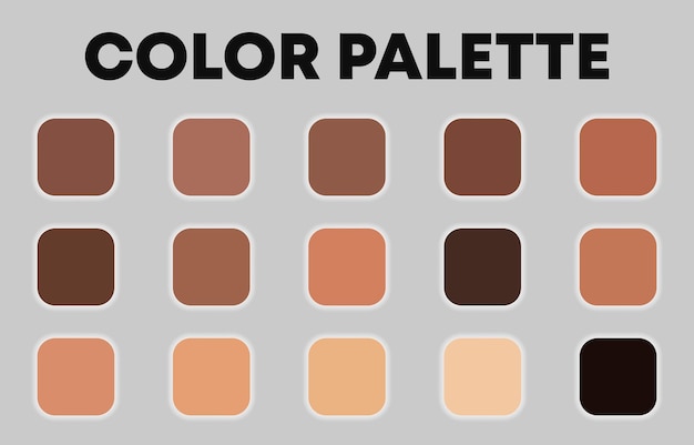 universal seasonal color palette for design. vector illustration