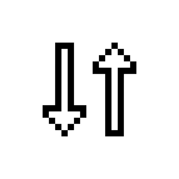 up down button pixel art for your needs