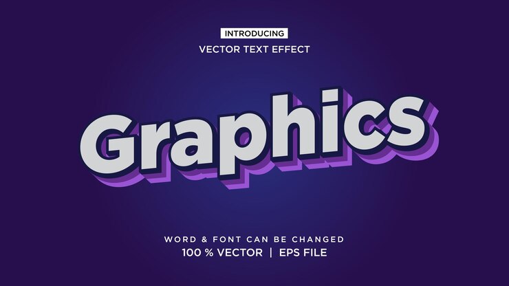 Vektor upravitelný textový efekt