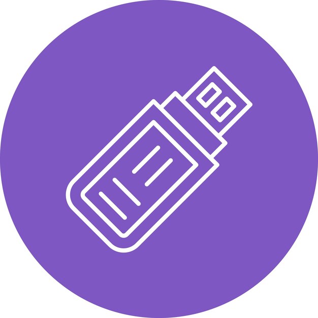 usb icon vector image can be used for cloud computing
