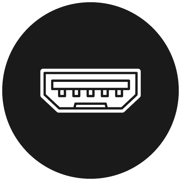 usb port vector icon can be used for computer and hardware iconset