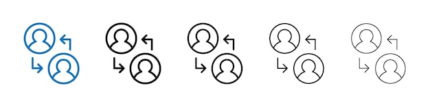 User interaction icon Outline vector logo for web ui