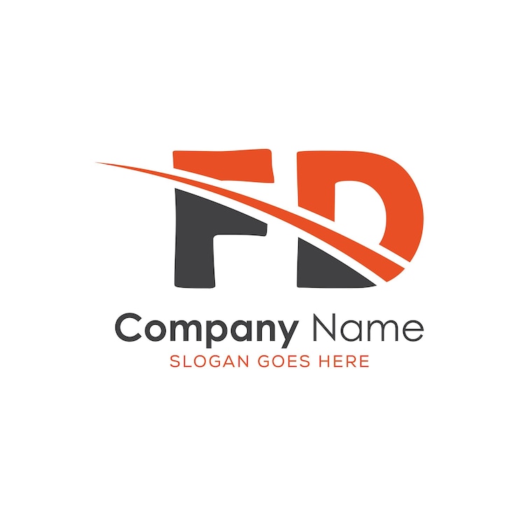 Vektor úvodní logo monogramu s designem ve stylu písmene