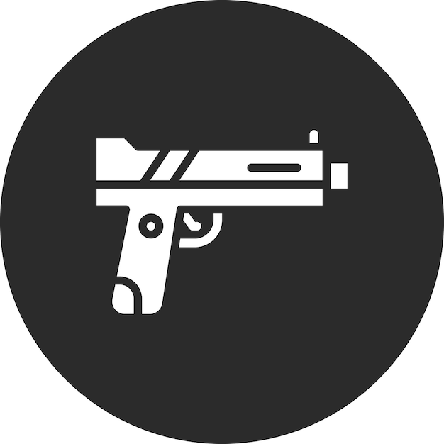 Uzi vector icon illustration of Military iconset