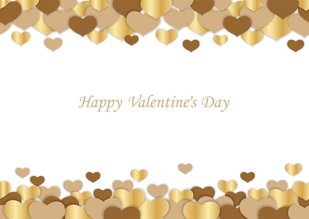Valentines Day seamless vector background illustration with text space. Horizontally repeatable.