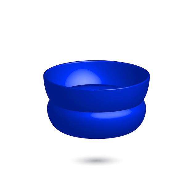 vector 3 d cup element for design on white background