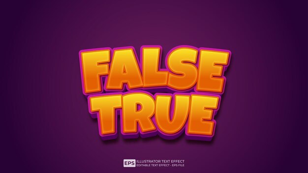 vector 3d text editable text effect false true