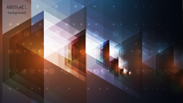 vector abstract background in the form of volumetric transparent shapes. eps 10
