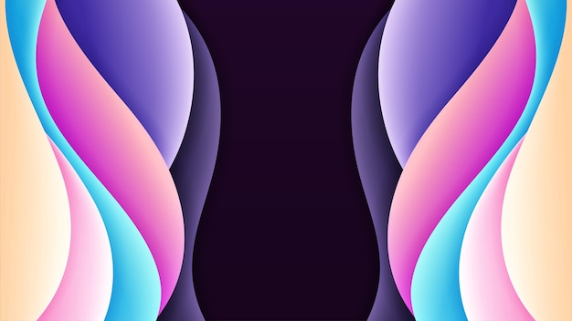 Vector abstract background with overlap layer and dynamic shadow on background.