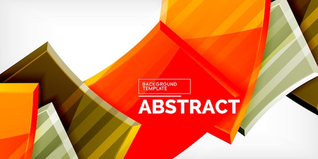 vector abstract color geometric shapes illustration for wallpaper banner background card book illustration landing page