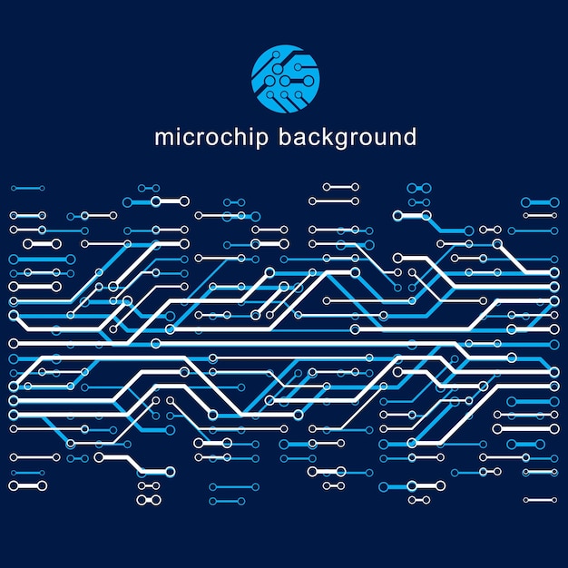 vector abstract computer circuit board illustration, technology element with connections. electronics theme web design. modern technology communication.