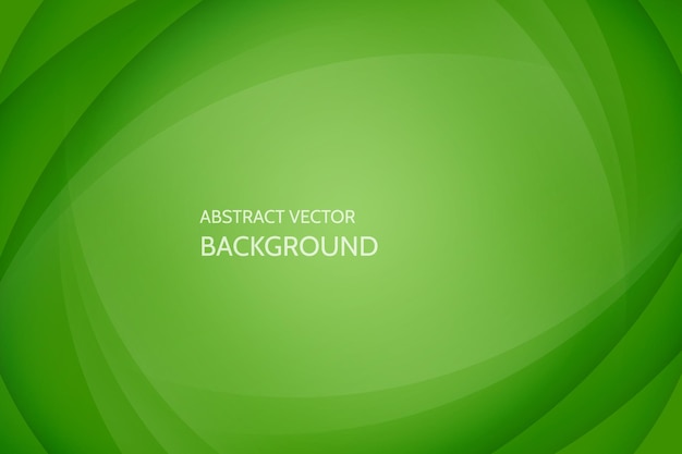 Vector abstract green background. Curve line frame