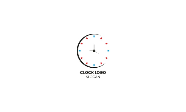 Vector abstract logo idea time concept or clock business icon Creative logotype design template