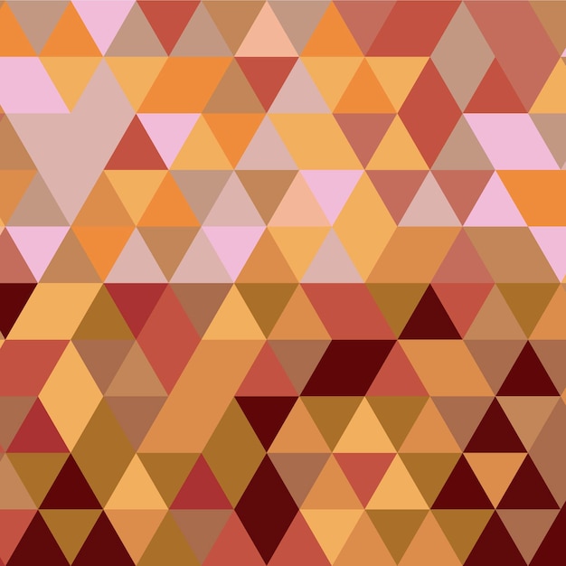 vector background of geometric mosaic of triangles with retro colors