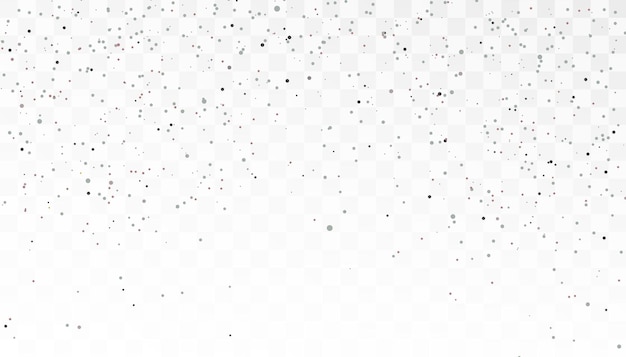 Vector background with many falling tiny round random confetti and sparkles swirling chaotically