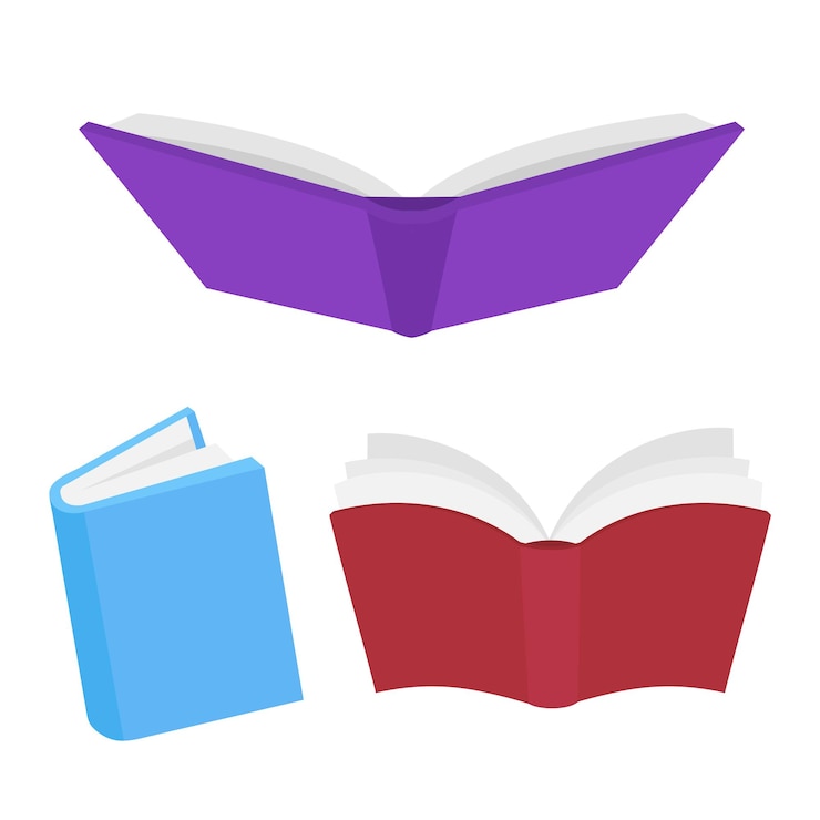 Vektor vector books elements collection
