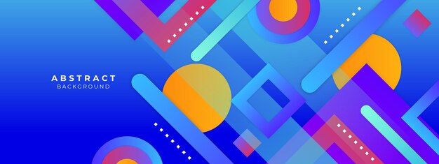 vector colorful geometric shapes mosaic background