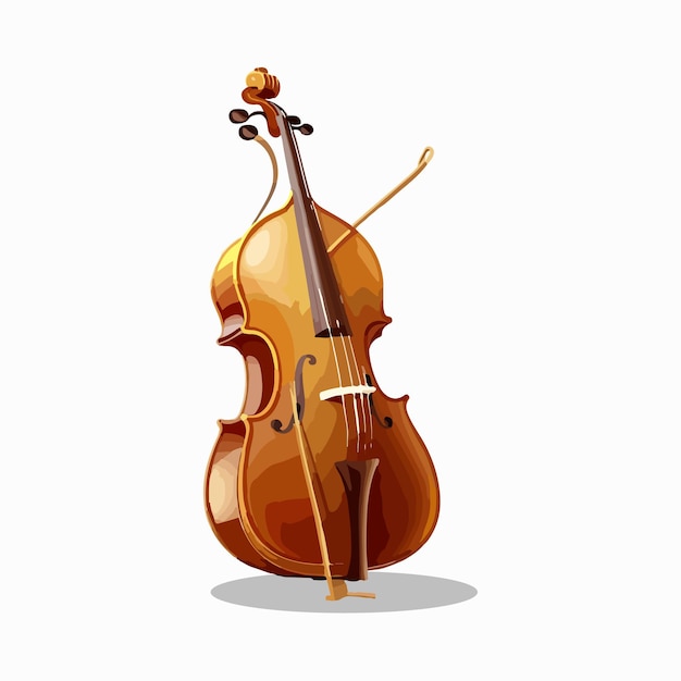 Vector cute cello cartoon style