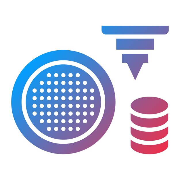 Vector Design 5D Data Storage Icon Style
