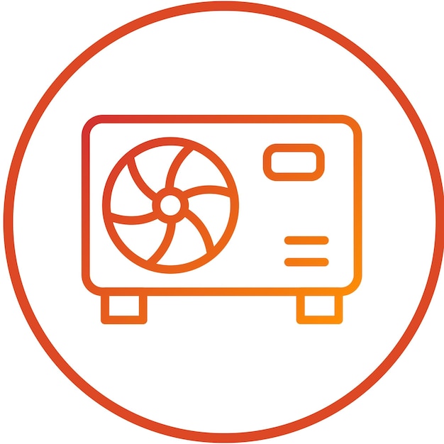Vector Design AC Compressor Icon Style